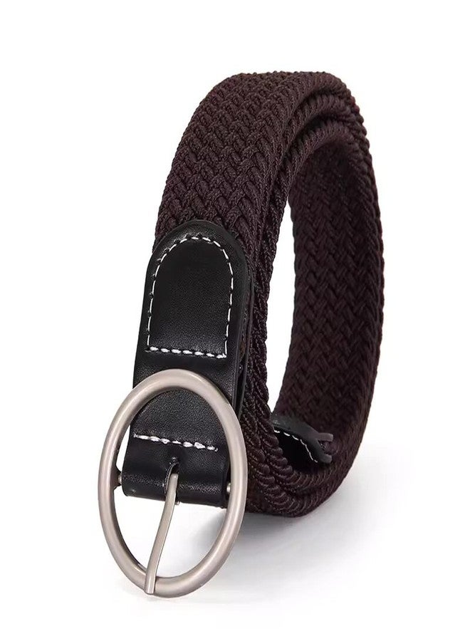 Swtddy 2 Pack Women's Stretch Braided Web Belts Elastic For Jeans Casual Pants Dresses Belt - Image 2